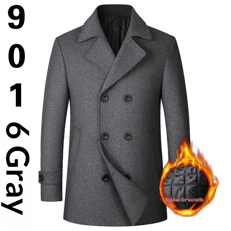 Men’s Double-Breasted Wool Coat