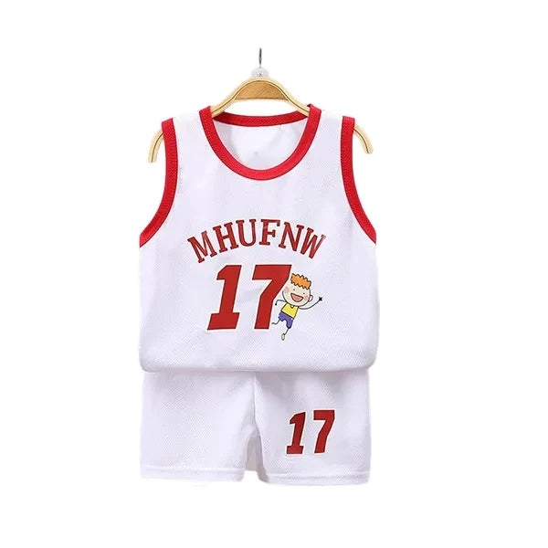 Kids Summer Sleeveless T-Shirt & Shorts Set