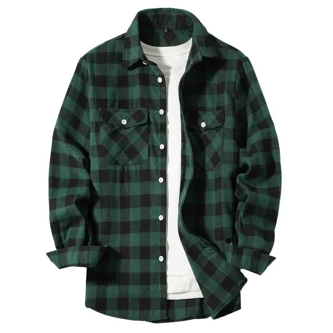 Men’s Single-Breast Long Sleeve Shirt