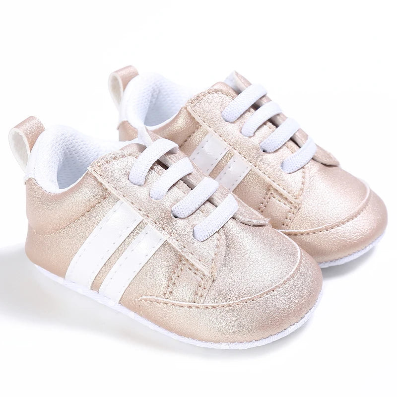 Baby First Walker Soft Crib Shoes (0–24M)