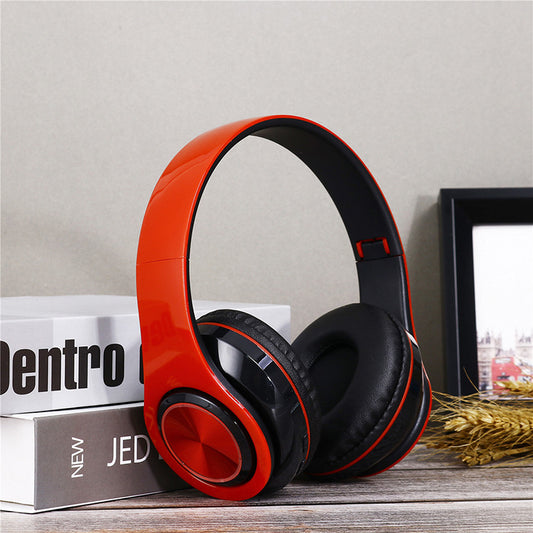 Bluetooth 5.0 Wireless Headphones Foldable Stereo Bass Headset LED Light MP3 AUX 3.5mm Long Battery Over Ear Headphones with Mic