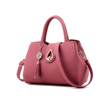Women’s PU Leather Tassel Tote Bag