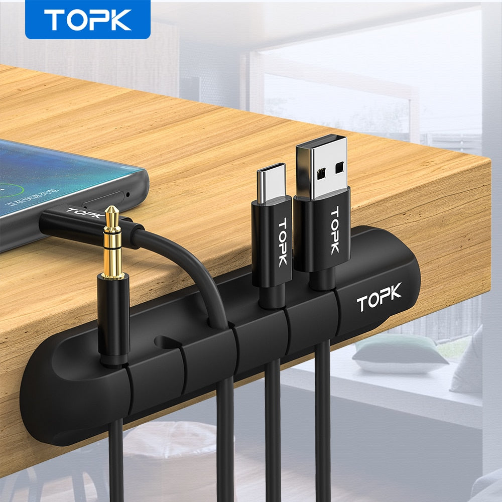 Silicone USB Cable Winder Organizer