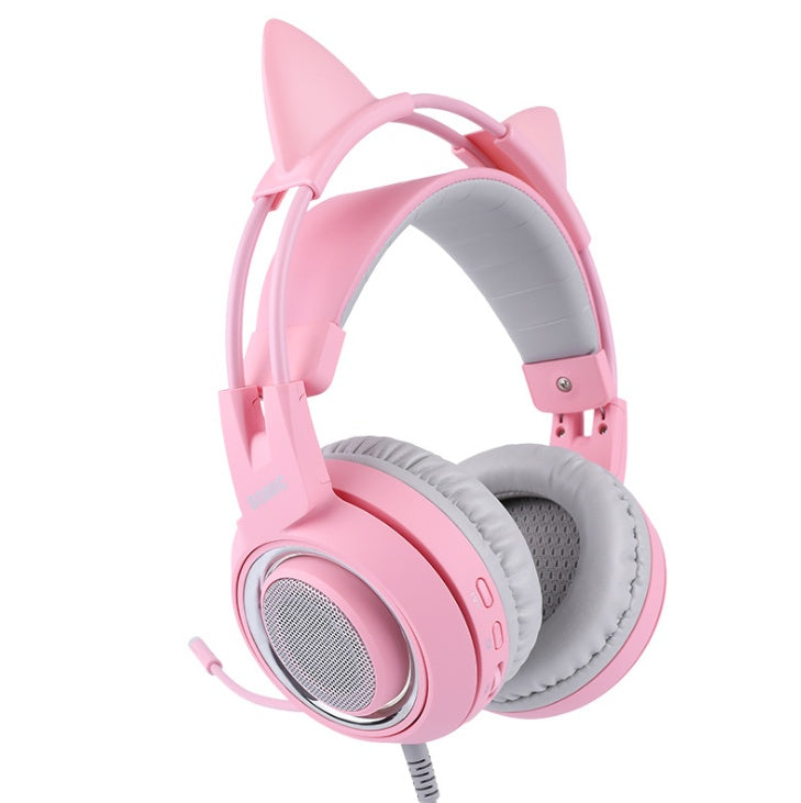 Cat Ear LED Gaming Headphones