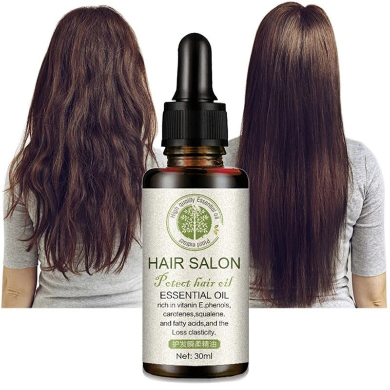 Hair care essential oil nourishing serum smooth frizz repair damage shiny healthy hair treatment