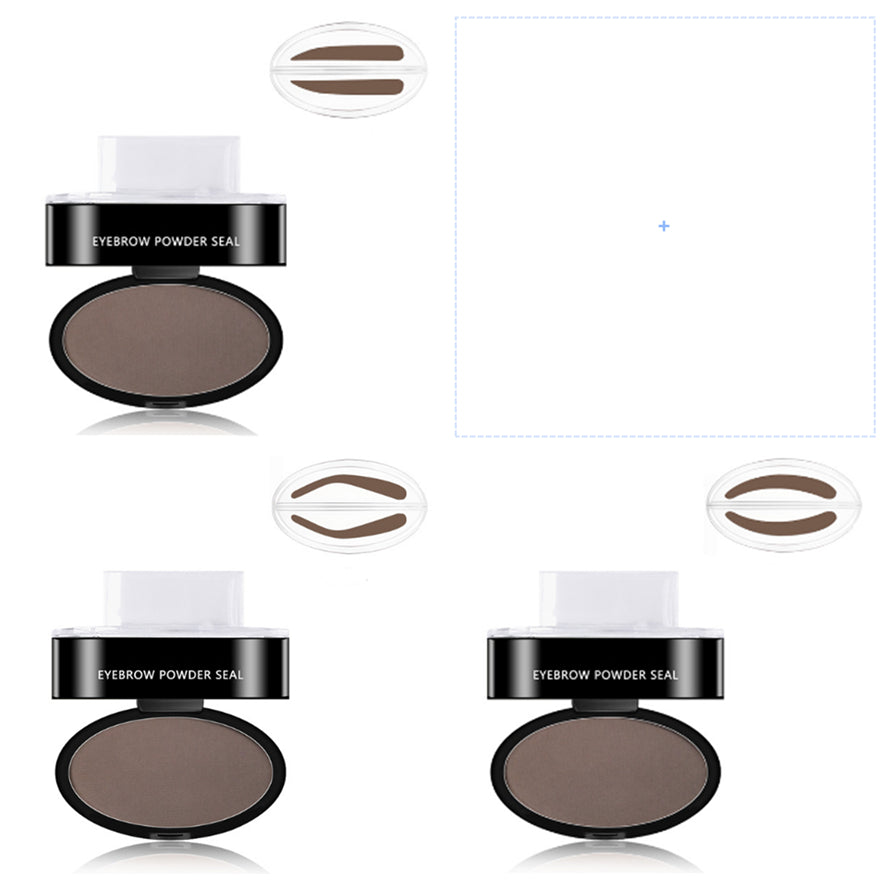 Eyebrow Stamp Kit Waterproof Long Lasting Brow Powder Stamp Shaping Kit Natural Quick Makeup Tool