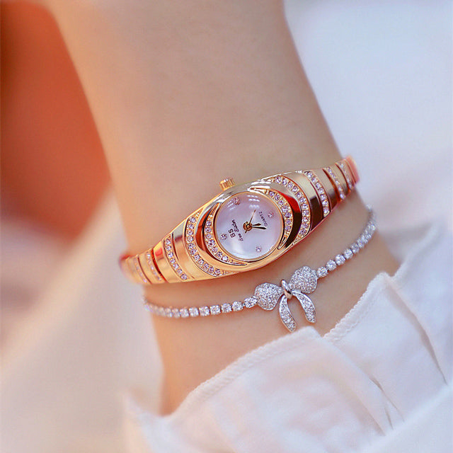 Women’s Gold Diamond Bracelet Watch