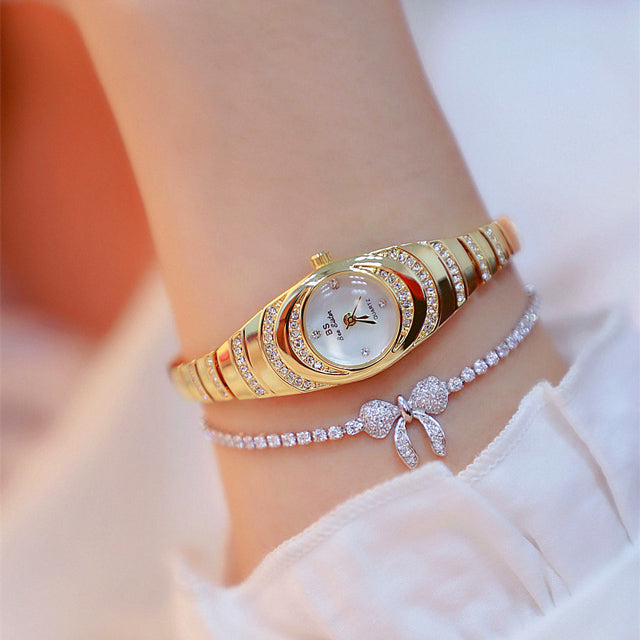 Women’s Gold Diamond Bracelet Watch