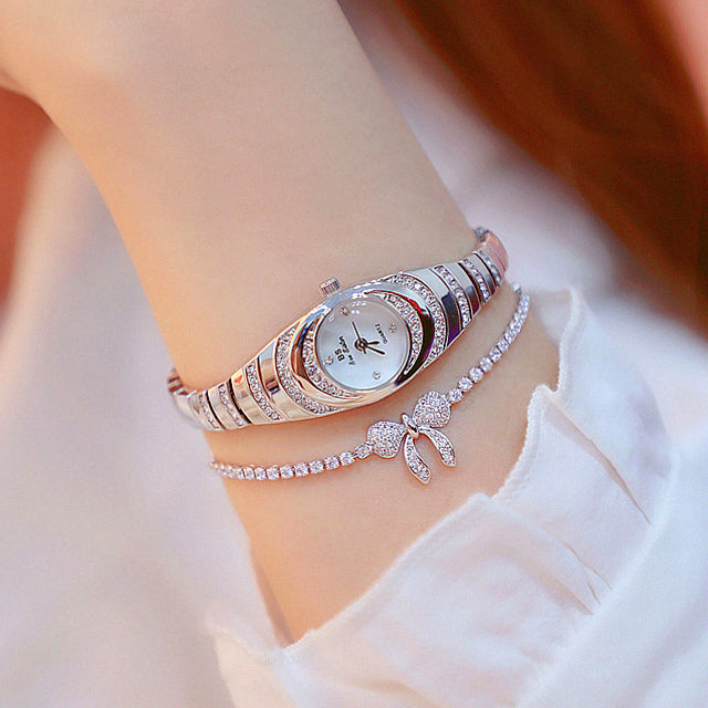 Women’s Gold Diamond Bracelet Watch