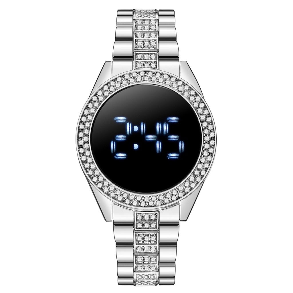 Diamond-Encrusted Ladies Sport Watch