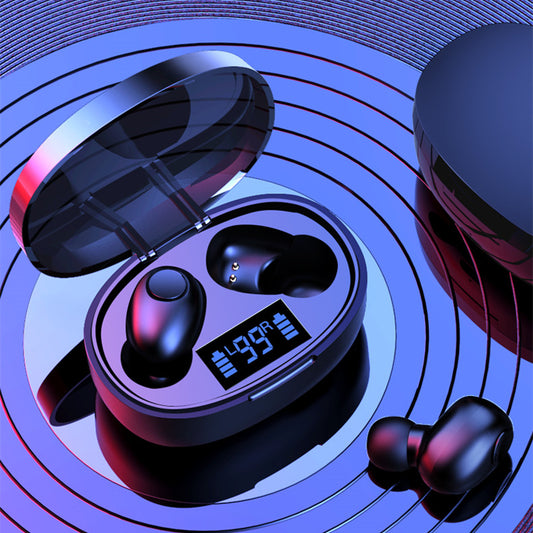 Bluetooth V5.0 Wireless Earbuds 3-Screen Display In Ear Headphones Waterproof Lightweight Stereo Bass Earphones