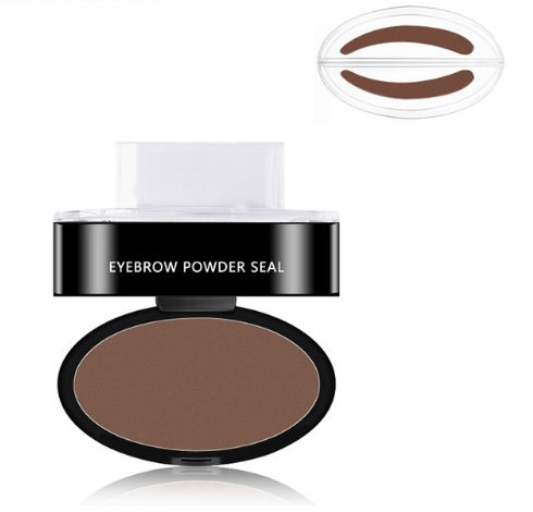 Eyebrow Stamp Kit Waterproof Long Lasting Brow Powder Stamp Shaping Kit Natural Quick Makeup Tool