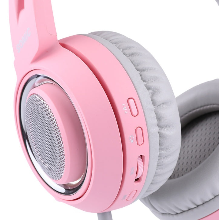 Cat Ear LED Gaming Headphones