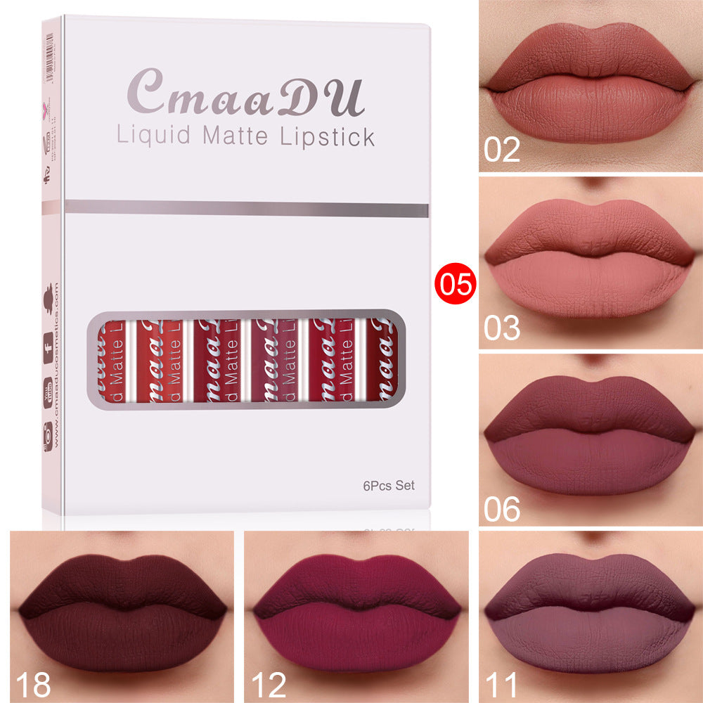 Lip Oil Set 6PCS Moisturizing Multivitamin Lip Serum Hydrating Glossy Lip Care Repair Dry Lips