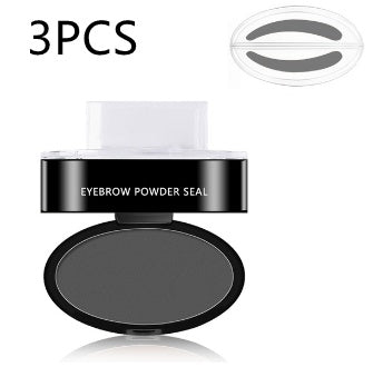 Eyebrow Stamp Kit Waterproof Long Lasting Brow Powder Stamp Shaping Kit Natural Quick Makeup Tool