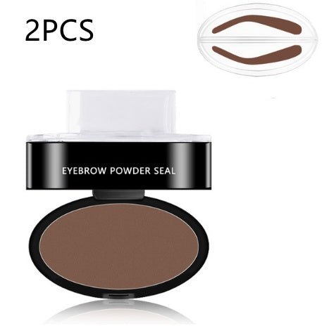 Eyebrow Stamp Kit Waterproof Long Lasting Brow Powder Stamp Shaping Kit Natural Quick Makeup Tool