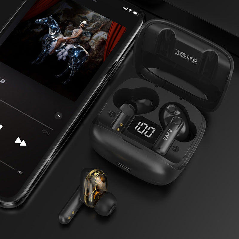 Bluetooth 5.3 TWS Earbuds LED Digital Display Wireless Earphones Stereo Bass Headphones with Charging Case