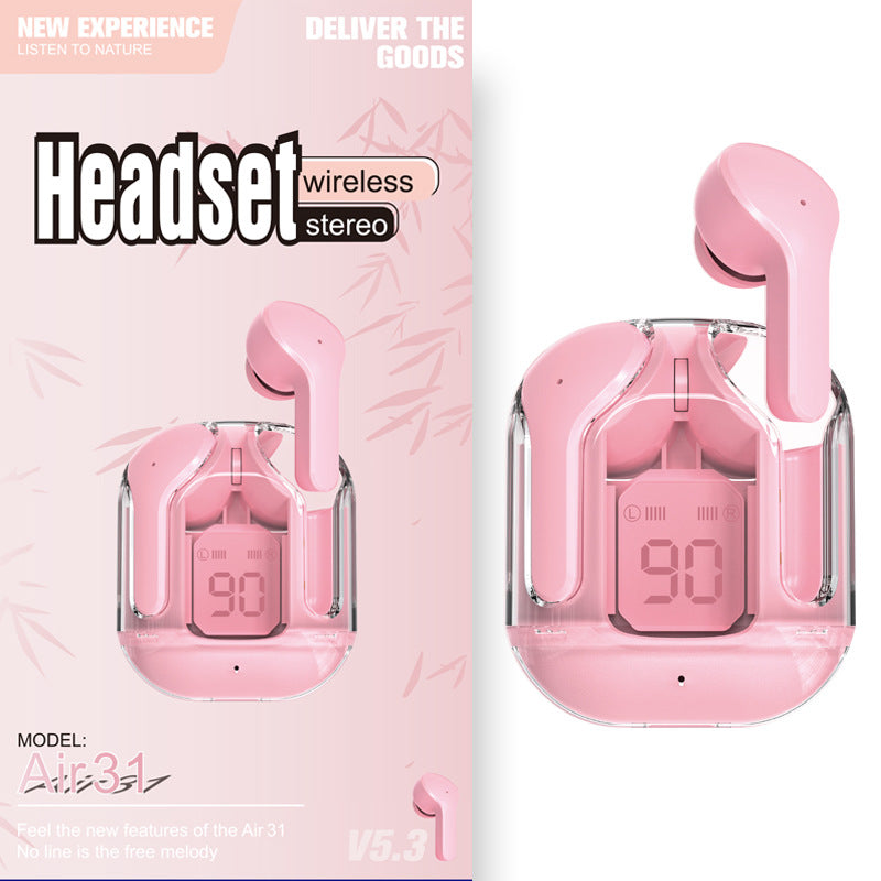 Bluetooth 5.3 TWS Earbuds LED Digital Display Wireless Earphones Stereo Bass Headphones with Charging Case