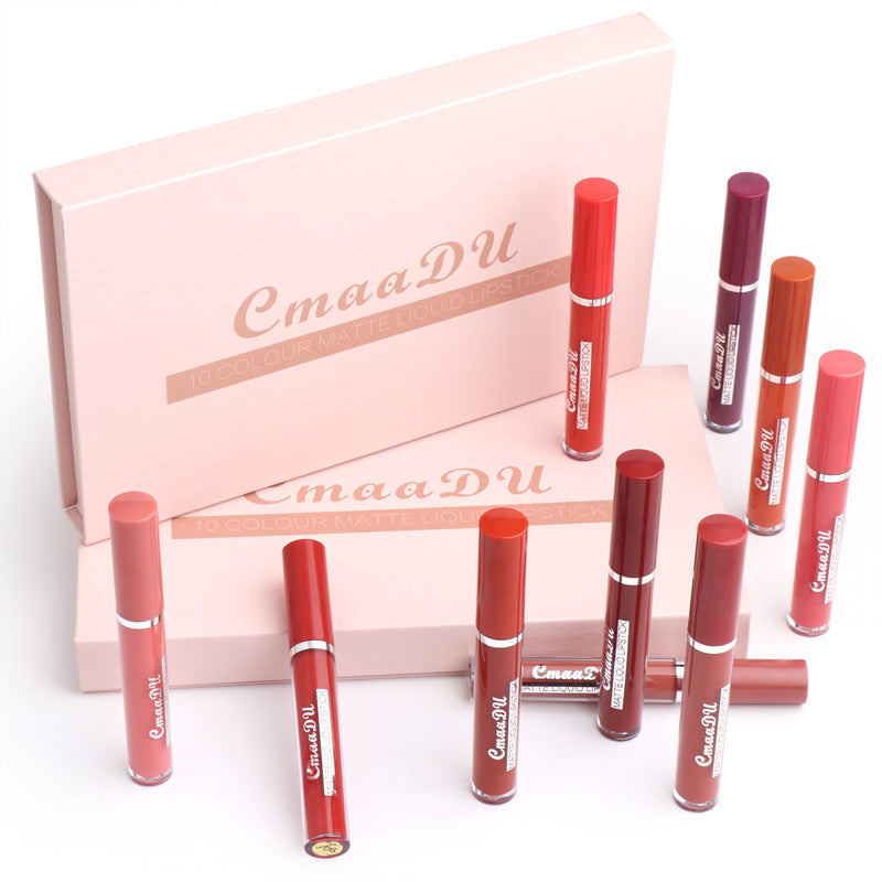 Lip Gloss Set 10PCS Moisturizing Shiny Lip Gloss Long Lasting Hydrating Lip Makeup Collection