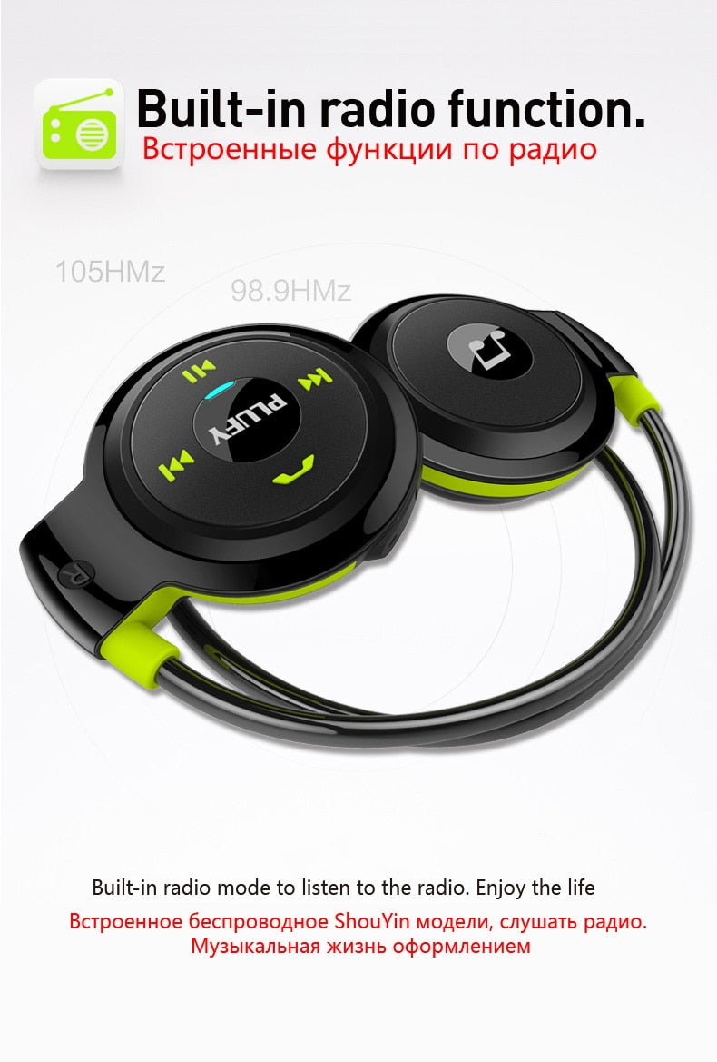 PLUFY Wireless Sports Bluetooth Headset