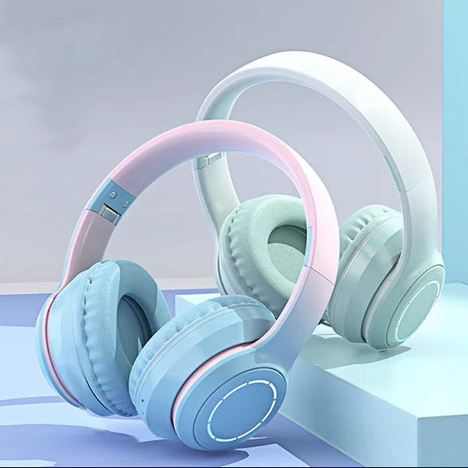 Gradient Bluetooth Headset Foldable Wireless