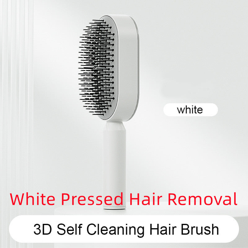Self Cleaning Hairbrush 3D Air Cushion Detangling Brush Anti Static Scalp Massage No Pull Hair Comb