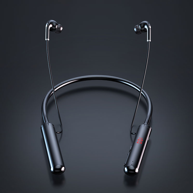 Bluetooth 5.0 Wireless Earphones 60H Playtime Stereo Bass Headphones 600mAh Long Battery In Ear Headset with Mic
