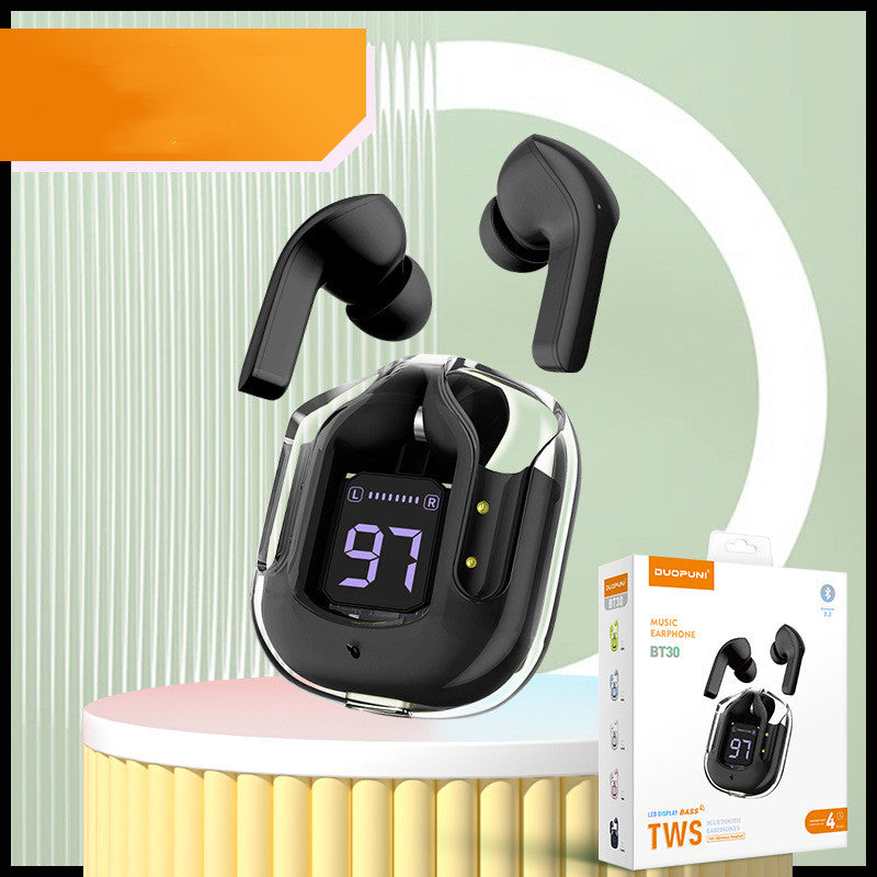 Bluetooth 5.3 TWS Earbuds LED Digital Display Wireless Earphones Stereo Bass Headphones with Charging Case