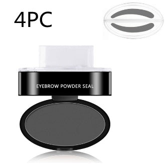 Eyebrow Stamp Kit Waterproof Long Lasting Brow Powder Stamp Shaping Kit Natural Quick Makeup Tool