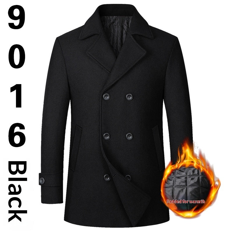 Men’s Double-Breasted Wool Coat