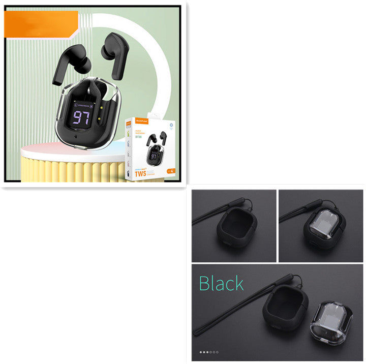 Bluetooth 5.3 TWS Earbuds LED Digital Display Wireless Earphones Stereo Bass Headphones with Charging Case