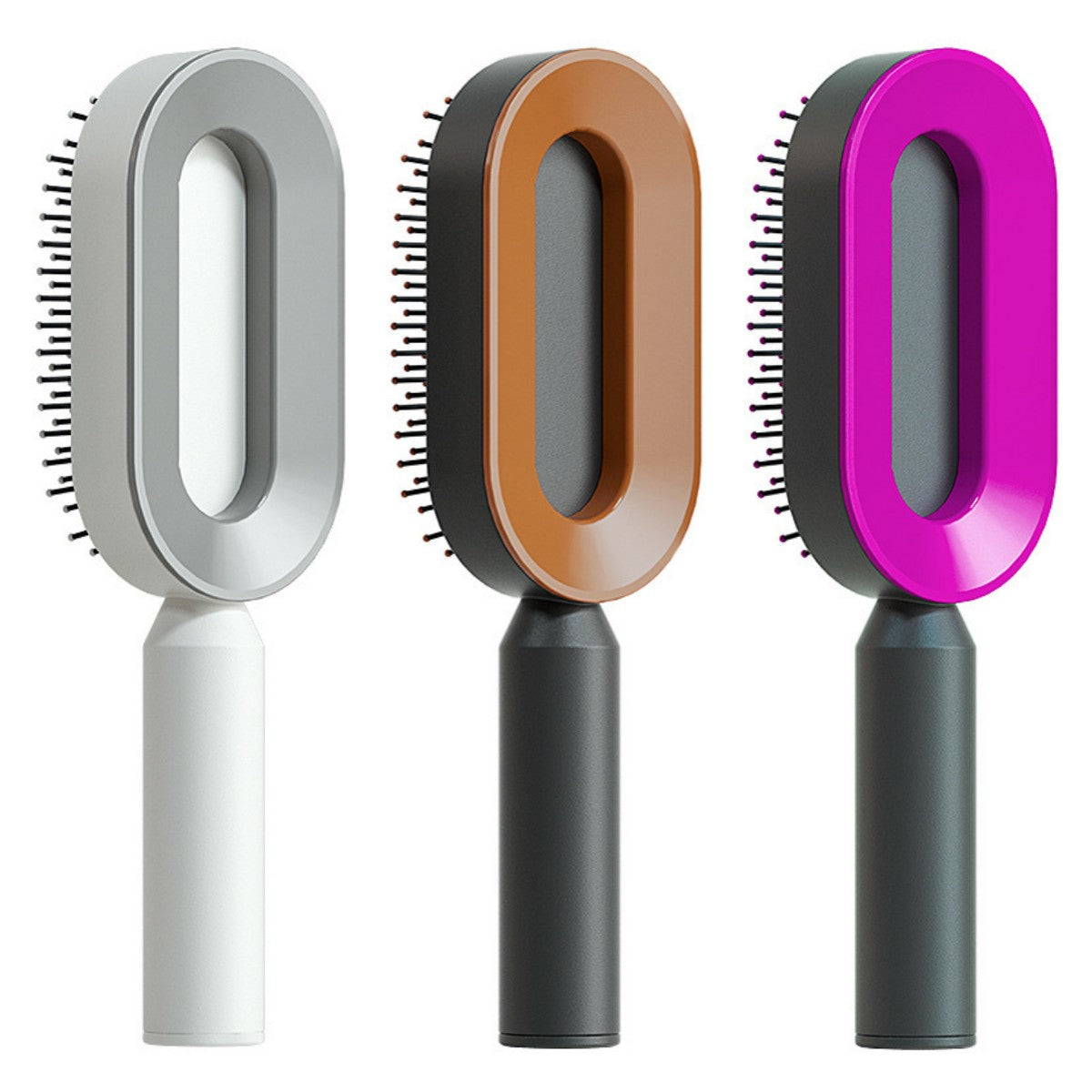 Self Cleaning Hairbrush 3D Air Cushion Detangling Brush Anti Static Scalp Massage No Pull Hair Comb