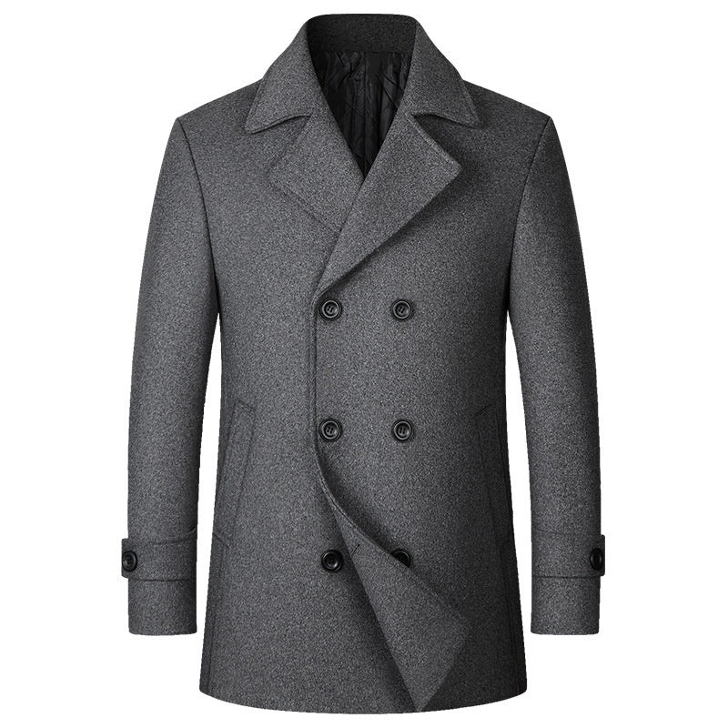 Men’s Double-Breasted Wool Coat