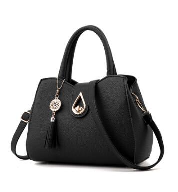 Women’s PU Leather Tassel Tote Bag