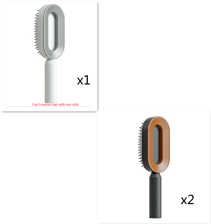 Self Cleaning Hairbrush 3D Air Cushion Detangling Brush Anti Static Scalp Massage No Pull Hair Comb