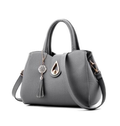 Women’s PU Leather Tassel Tote Bag