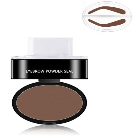 Eyebrow Stamp Kit Waterproof Long Lasting Brow Powder Stamp Shaping Kit Natural Quick Makeup Tool