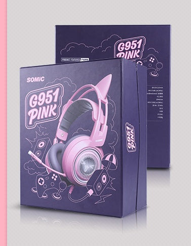 Cat Ear LED Gaming Headphones
