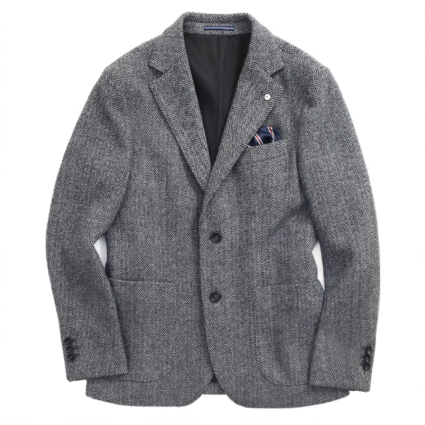 Men’s British Herringbone Wool Blazer