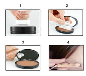 Eyebrow Stamp Kit Waterproof Long Lasting Brow Powder Stamp Shaping Kit Natural Quick Makeup Tool