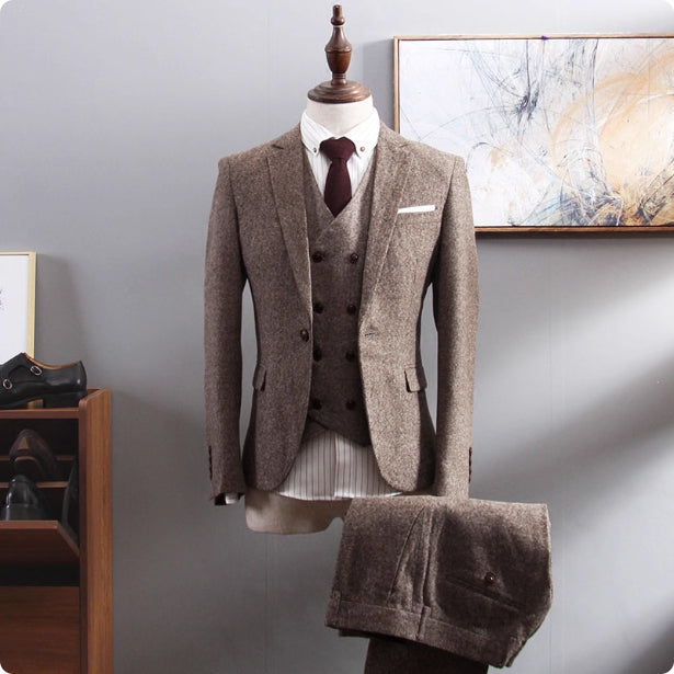 Men’s British Herringbone Wool Blazer