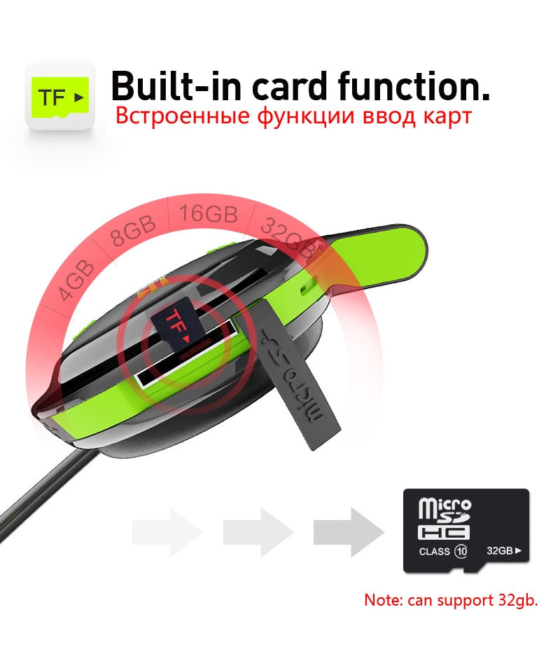 PLUFY Wireless Sports Bluetooth Headset