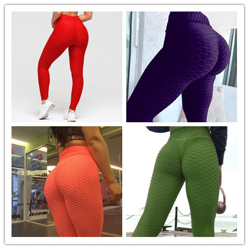 Women’s Slim Fit Jacquard Leggings High Waist Stretch Pencil Pants Breathable Sports Yoga Fitness Tights