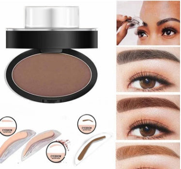 Eyebrow stamp kit waterproof long lasting brow powder shaping tool natural makeup quick application