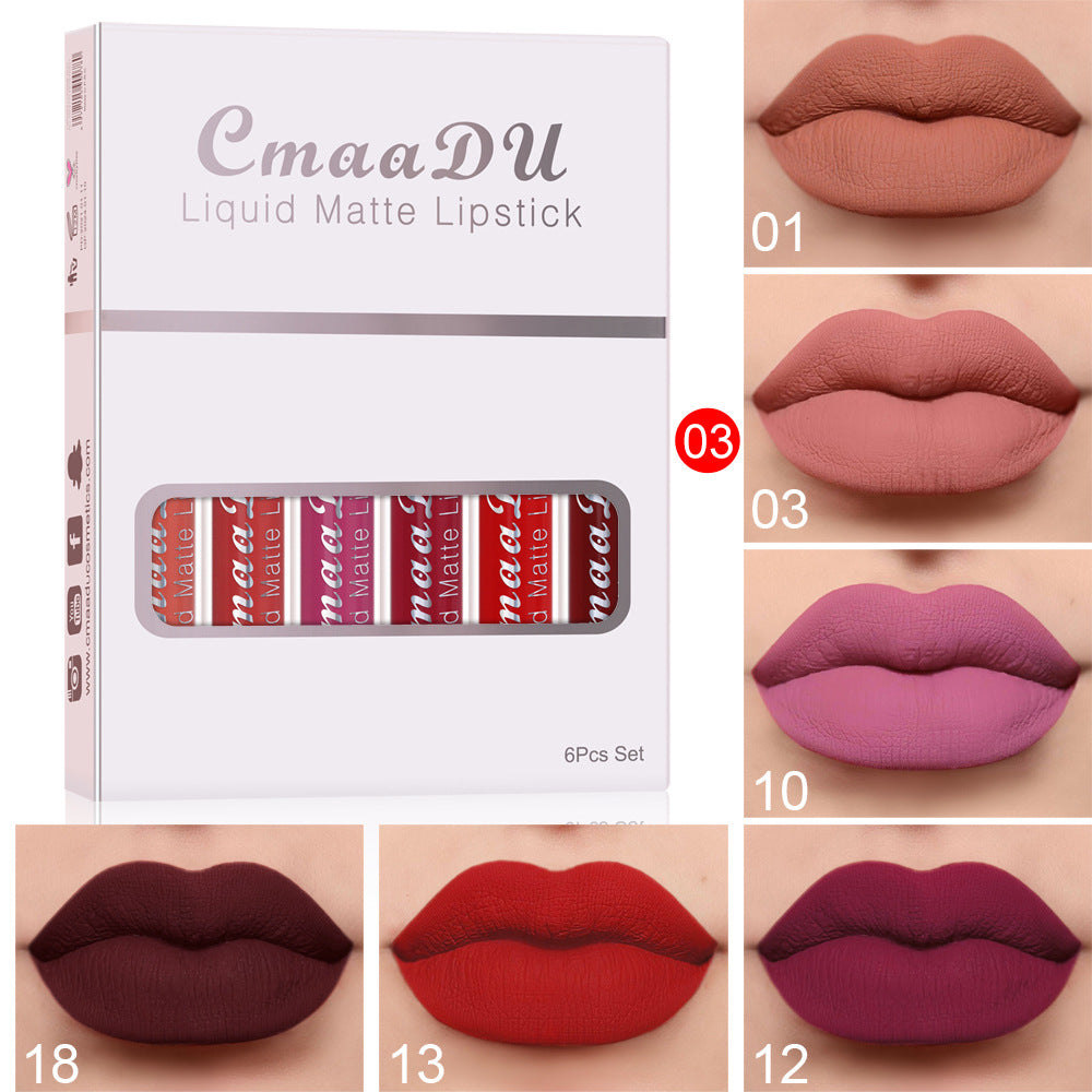 Lip Oil Set 6PCS Moisturizing Multivitamin Lip Serum Hydrating Glossy Lip Care Repair Dry Lips