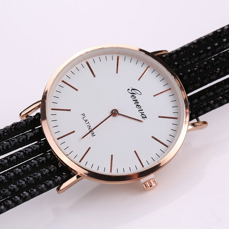 Geneva Floral Quartz Women’s Watch