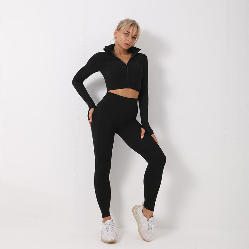 Women’s Striped Activewear Set Quick Dry Stretch Gym Yoga Outfit Fitness Sportswear Set