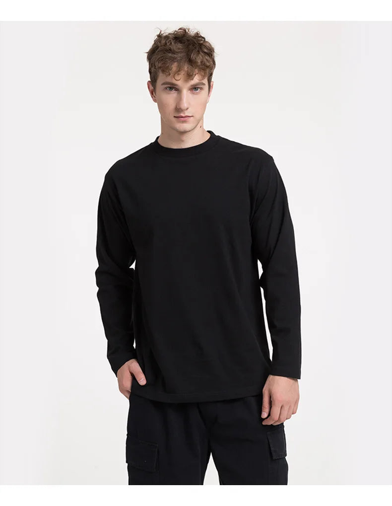 Men’s 100% Cotton Long Sleeve T-Shirt