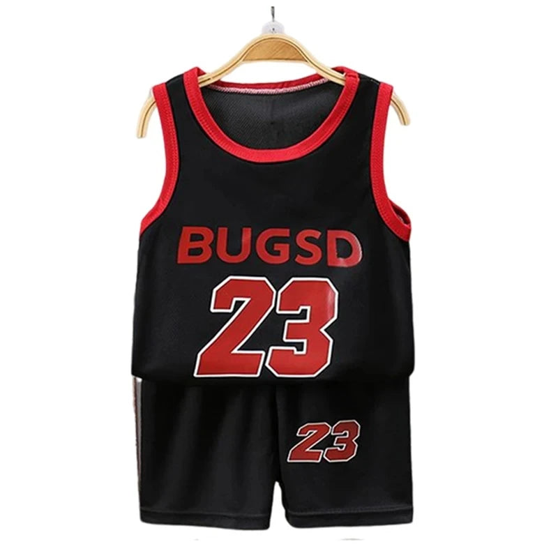 Kids Summer Sleeveless T-Shirt & Shorts Set