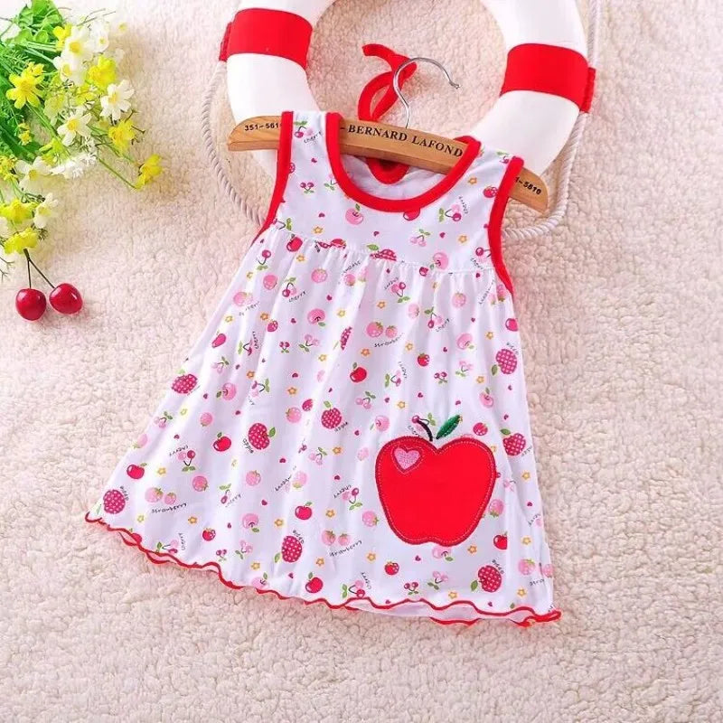 Girls Cotton Summer Dress with Embroidery